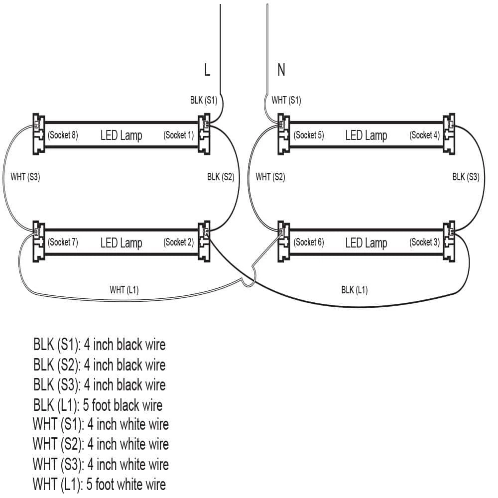 48-Watt 4 ft. Linear LED Tube Light Bulb Retrofit Conversion Kit Replaces 8 ft. T8 T12 Fluorescent Bulb 7200 Lumen 5000K by ETi 4 48-Watt 4 ft. Linear LED Tube Light Bulb Retrofit Conversion Kit Replaces 8 ft. T8 T12 Fluorescent Bulb 7200 Lumen 5000K by ETi - Image 4