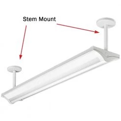 Stem Mounting Installation Kit for LED Direct Indirect Wraparound Light by ETi -ETi Sales white eti stem kits 95656724101 40 1000