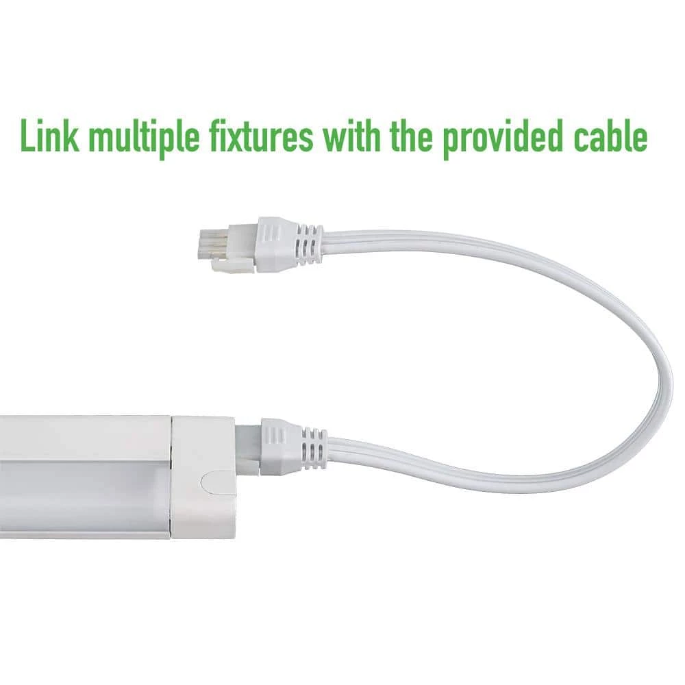 40 in. 64-Watt Equivalent Ultra Slim Magnetic Plug-in Intergrated LED White Strip Light Fixture 5000K 1000 Lumens 9 40 in. 64-Watt Equivalent Ultra Slim Magnetic Plug-in Intergrated LED White Strip Light Fixture 5000K 1000 Lumens - Image 9