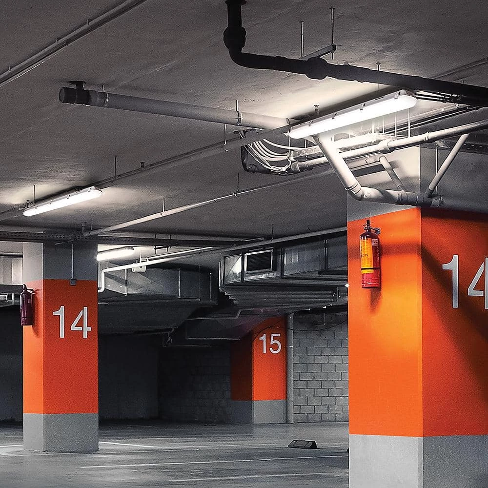 4 ft. 96-Watt Equivalence Integrated LED White Strip Light Fixture Vapor Tight 4000K High Output 5400 Lumens Multi-Volt by ETi 6 4 ft. 96-Watt Equivalence Integrated LED White Strip Light Fixture Vapor Tight 4000K High Output 5400 Lumens Multi-Volt by ETi - Image 6