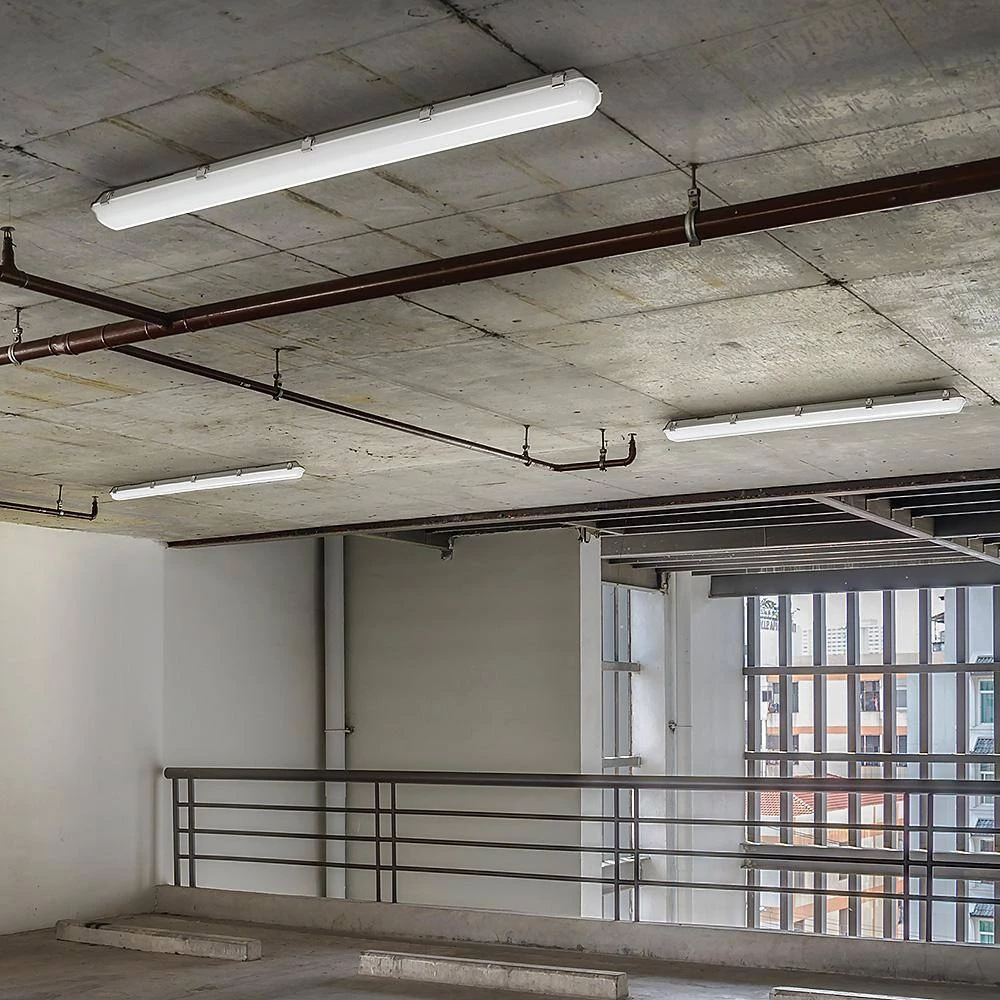 4 ft. 96-Watt Equivalence Integrated LED White Strip Light Fixture Vapor Tight 4000K High Output 5400 Lumens Multi-Volt by ETi 7 4 ft. 96-Watt Equivalence Integrated LED White Strip Light Fixture Vapor Tight 4000K High Output 5400 Lumens Multi-Volt by ETi - Image 7