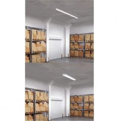 VersaStrip 4 ft. 440-Watt Equivalent Integrated LED White Commercial Strip Light Fixture 11000 Lumens (2-Pack) by ETi -ETi Sales white eti strip light fixtures 54598142 1d 1000