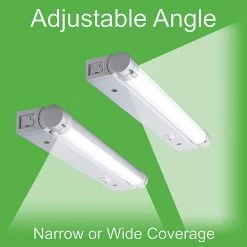 18 in. Linkable LED Beam Adjustable Under Cabinet Strip Light Plug In or Direct Wire 500 Lumens 3000K Dimmable (5-Pack) by ETi -ETi Sales white eti under cabinet lights 53503111 5pk 40 1000