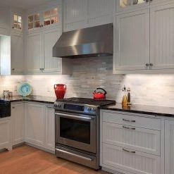 18 in. Linkable LED Beam Adjustable Under Cabinet Strip Light Plug In or Direct Wire 500 Lumens 3000K Dimmable (5-Pack) by ETi -ETi Sales white eti under cabinet lights 53503111 5pk 44 1000