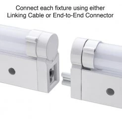 18 in. Kitchen Pantry Laundry Room LED Under Cabinet Light with Adjustable Beam, 3 CCT, Grow Mode for Indoor Gardening by ETi -ETi Sales white eti under cabinet lights 53508101 uc 1f 1000