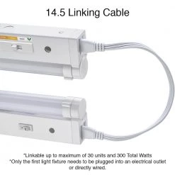 18 in. Kitchen Pantry Laundry Room LED Under Cabinet Light with Adjustable Beam, 3 CCT, Grow Mode for Indoor Gardening by ETi -ETi Sales white eti under cabinet lights 53508101 uc 44 1000