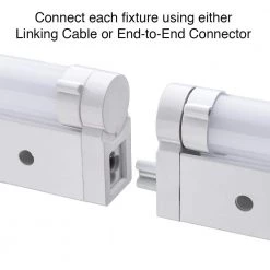 18 in. Kitchen Pantry Laundry LED Under Cabinet Light w/Adjustable Beam, 3 CCT, Grow Mode for Indoor Gardening (5-Pack) by ETi -ETi Sales white eti under cabinet lights 53508101 uc 5pk 1f 1000