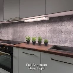 18 in. Kitchen Pantry Laundry LED Under Cabinet Light w/Adjustable Beam, 3 CCT, Grow Mode for Indoor Gardening (5-Pack) by ETi -ETi Sales white eti under cabinet lights 53508101 uc 5pk 77 1000