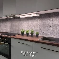 18 in. Kitchen Pantry Laundry Room LED Under Cabinet Light with Adjustable Beam, 3 CCT, Grow Mode for Indoor Gardening by ETi -ETi Sales white eti under cabinet lights 53508101 uc 77 1000