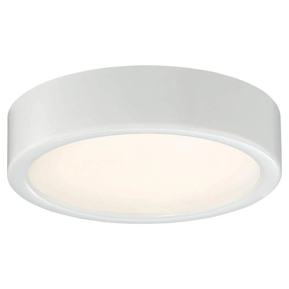 40-Watt Equivalent White Integrated LED Flush Mount by George Kovacs 1 40-Watt Equivalent White Integrated LED Flush Mount by George Kovacs